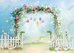 Spring Easter Floral Backdrop - Gatsby Backdrop