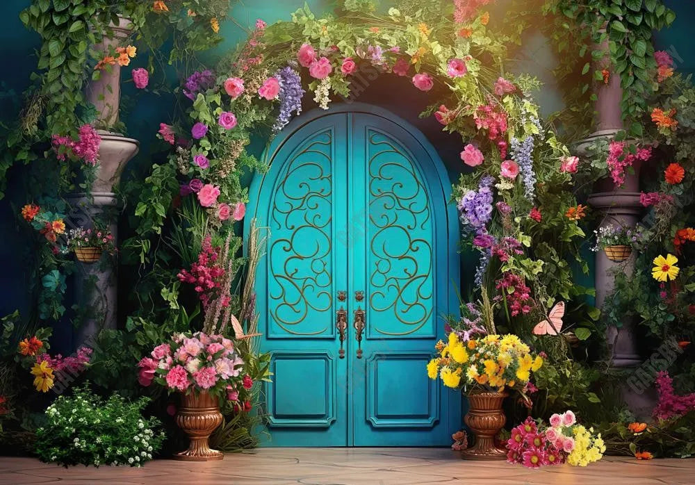 Spring Fairytale Door Backdrop - Gatsby Backdrop