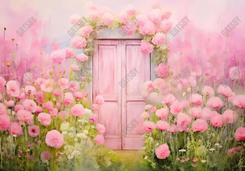 Spring Fantasy Pink Flower Wall Backdrop - Gatsby Backdrop