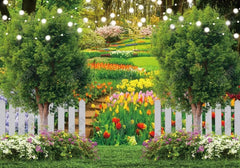 Spring Flower Garden Backdrop - Gatsby Backdrop