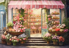 Spring Flower Shop Painting Backdrop - Gatsby Backdrop