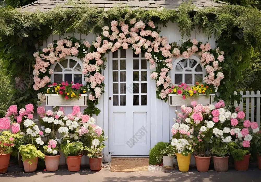 Spring Fresh Flower Farm Garden Photography Backdrop - Gatsby Backdrop