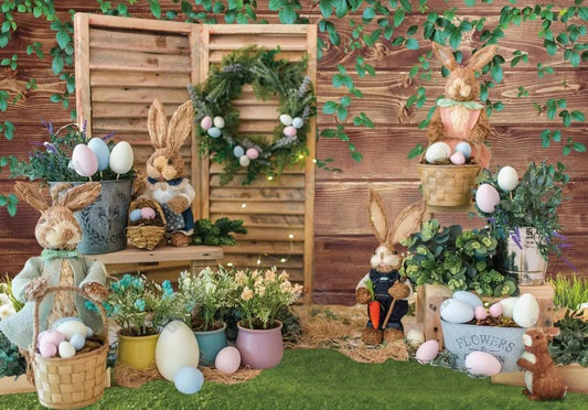 Spring Happy Easter Backdrop - Gatsby Backdrop