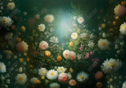 Spring Painting Flowers Backdrop - Gatsby Backdrop