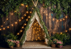 Spring Rustic Tent Backdrop - Gatsby Backdrop