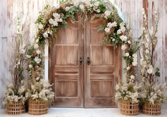 Spring Wooden Door Photography Backdrop - Gatsby Backdrop