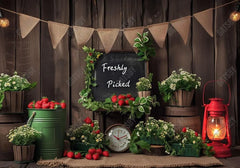 Strawberry Wooden Wall Backdrop - Gatsby Backdrop