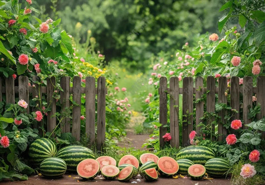 Summer Garden Watermelon Backdrop - Gatsby Backdrop