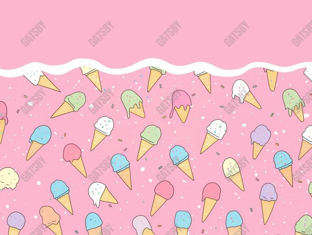 Summer Ice Cream Photography Backdrop GBSX-99923 - Gatsby Backdrop