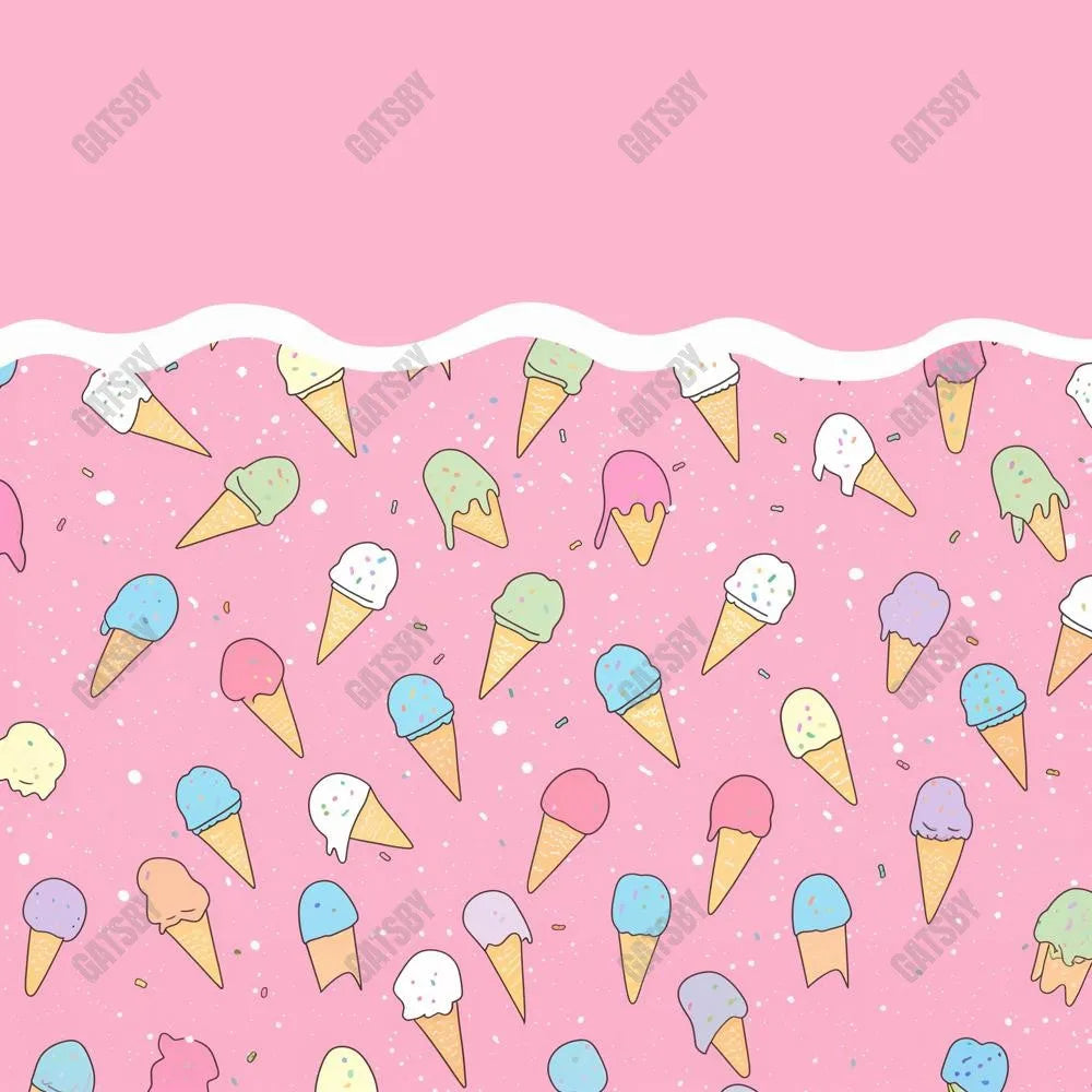 Summer Ice Cream Photography Backdrop GBSX-99923 - Gatsby Backdrop