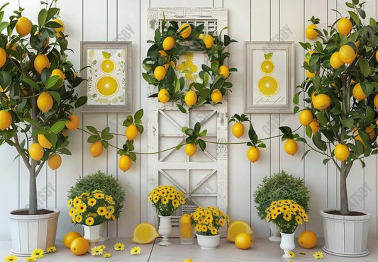 Summer Lemon Photography Backdrop GBSX-99926 - Gatsby Backdrop