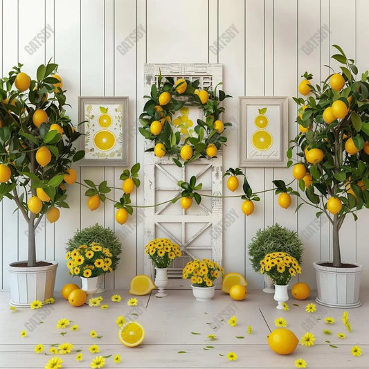 Summer Lemon Photography Backdrop GBSX-99926 - Gatsby Backdrop