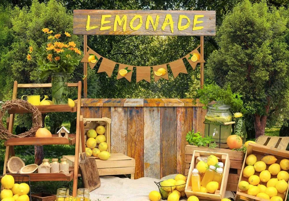 Summer Lemon Yellow Photo Backdrop - Gatsby Backdrop