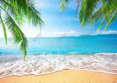 Summer Tropical Beach Backdrop - Gatsby Backdrop