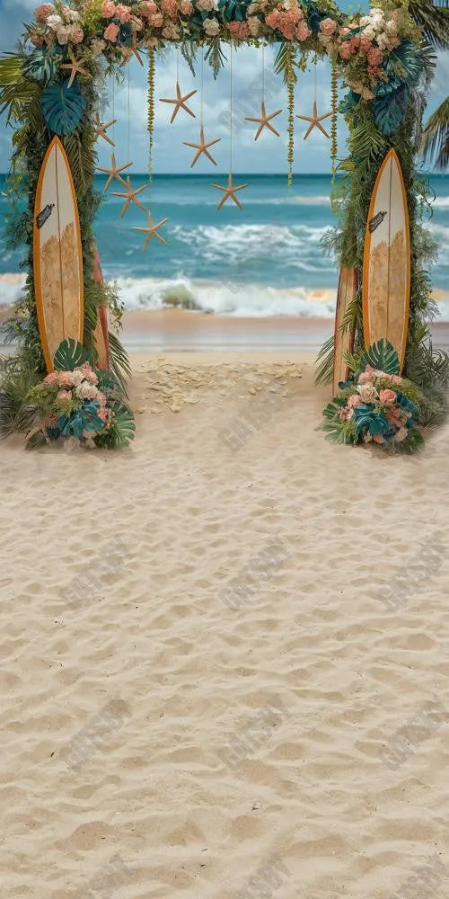 Summer Tropical Flower Sea Photography Backdrop GBSX-99933 - Gatsby Backdrop