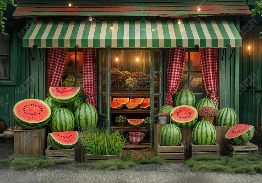 Summer Watermelon Shop Backdrop - Gatsby Backdrop