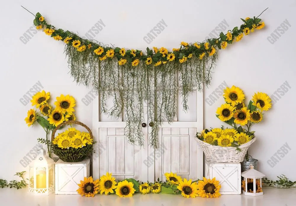 Sunflower Door Photography Backdrop GBSX-99934 - Gatsby Backdrop