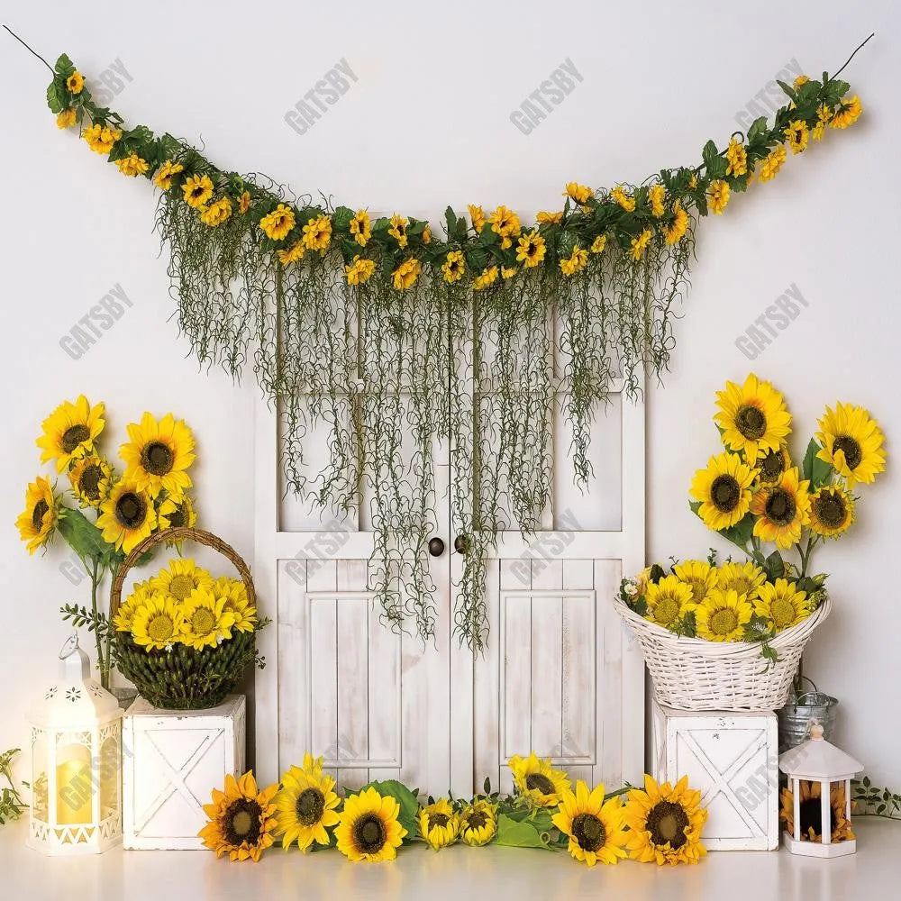 Sunflower Door Photography Backdrop GBSX-99934 - Gatsby Backdrop