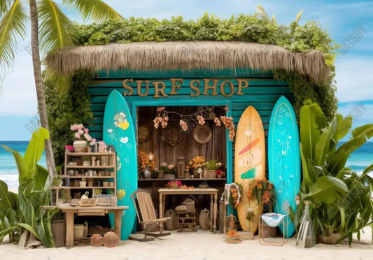 Surf Shop Photography Backdrop - Gatsby Backdrop