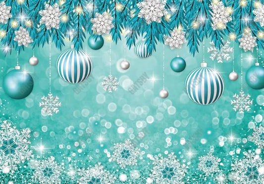 Teal Green Christmas Backdrop - Gatsby Backdrop