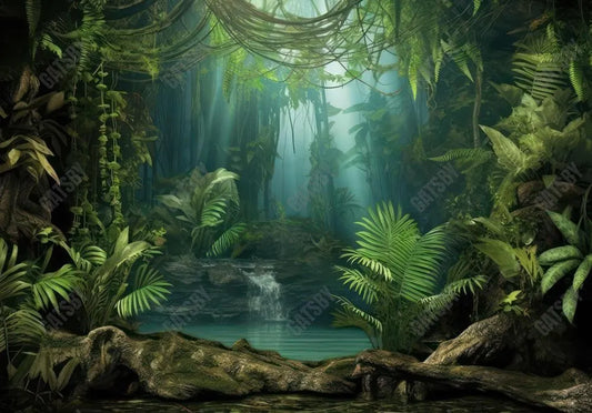 Tropical Forest Jungle Photography Backdrop - Gatsby Backdrop