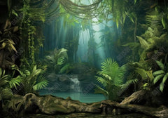 Tropical Forest Jungle Photography Backdrop - Gatsby Backdrop