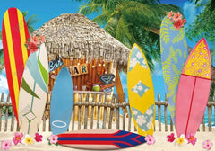 Tropical Surfboard Backdrop - Gatsby Backdrop