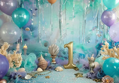 Under-the-Sea 1st Birthday Backdrop - Gatsby Backdrop