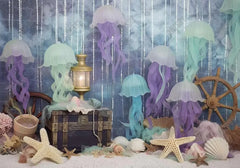 Under the Sea Jellyfish Backdrop - Gatsby Backdrop