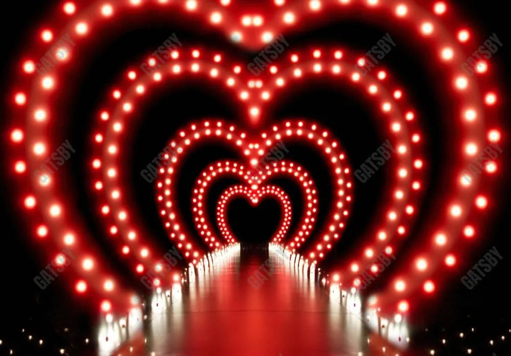 Valentine's Day Tunnel of Love Photography Backdrop - Gatsby Backdrop