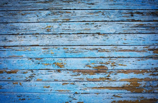 Vintage Blue Wood Backdrop Aec-00603 - Gatsby Backdrop