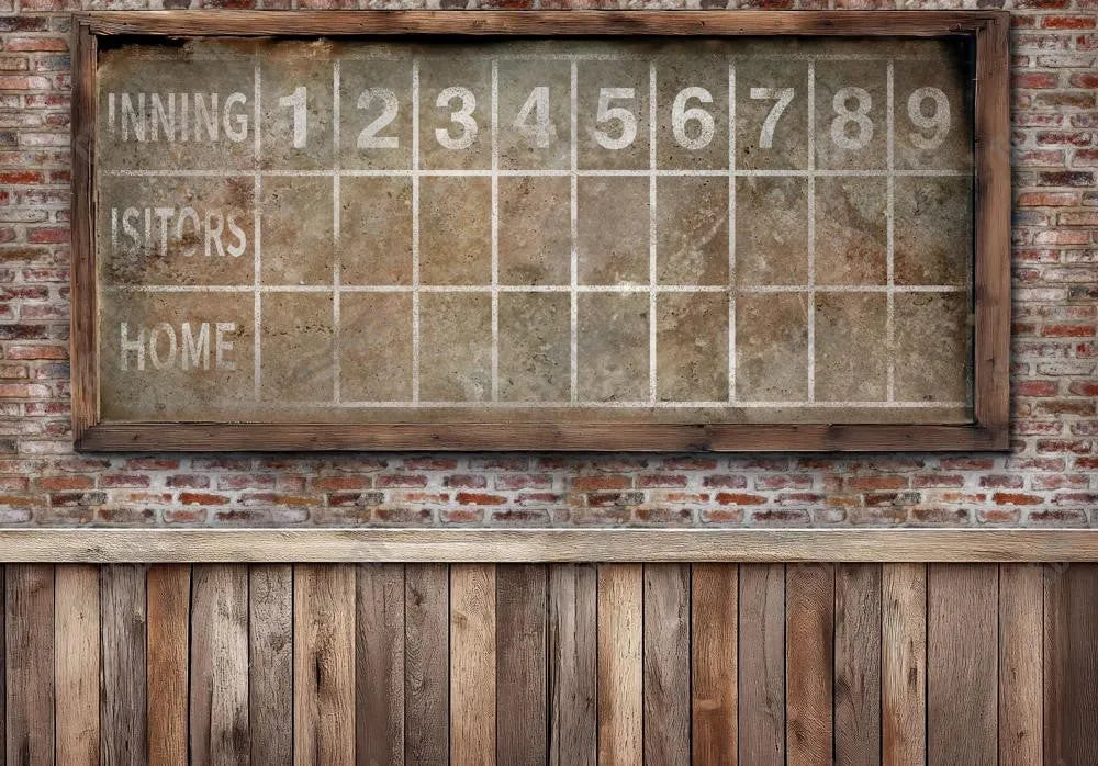 Vintage Dugout Sports Backdrop - Gatsby Backdrop