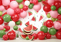 Watermelon Cake Smash Birthday Backdrop - Gatsby Backdrop