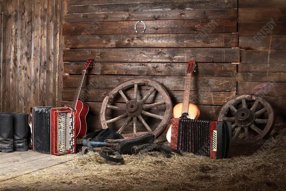 Western Barn Backdrop Aed-00073 - Gatsby Backdrop