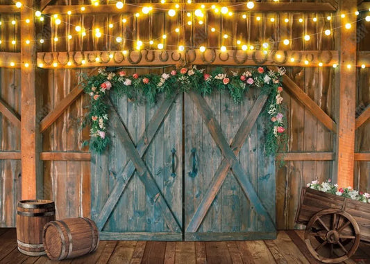 Western Rustic Barn Cowboy Backdrop - Gatsby Backdrop