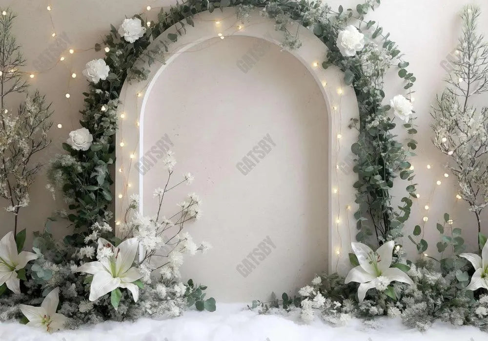 White Arch Photography Backdrop Ym8T-B0447 - Gatsby Backdrop