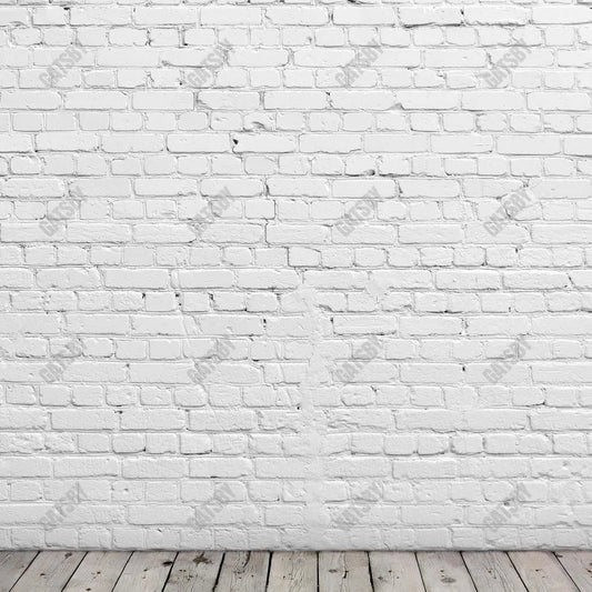 White Brick Wall Photography Backdrop GBSX-99958 - Gatsby Backdrop