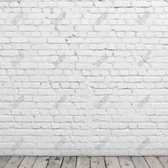 White Brick Wall Photography Backdrop GBSX-99958 - Gatsby Backdrop