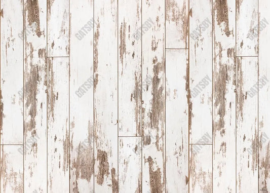 White Wood Rustic Wooden Floor Backdrop - Gatsby Backdrop