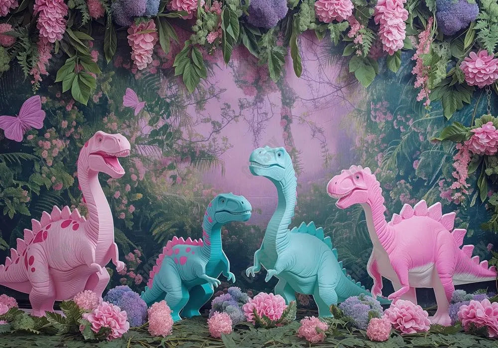 Wild Jungle Dinosaur Backdrop - Gatsby Backdrop