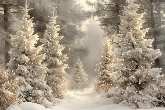 Winter Fantasy Forest Photography Backdrop GBSX-99979 - Gatsby Backdrop