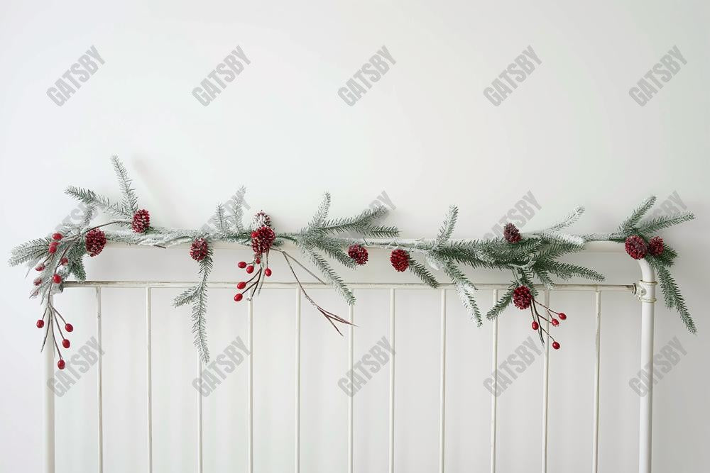 Winter Holiday Headboard Photography Backdrop GBSX-99987 - Gatsby Backdrop