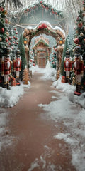 Winter Outdoor Forest Nutcracker Photography Backdrop GBSX-99988 - Gatsby Backdrop