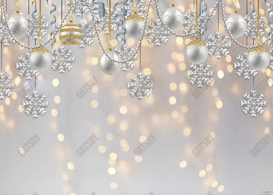 Winter White Bokeh Wonderland Backdrop - Gatsby Backdrop