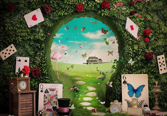 Wonderland Garden Cake Smash Backdrop - Gatsby Backdrop