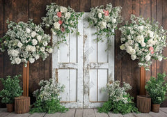 Wooden House Door Backdrop - Gatsby Backdrop